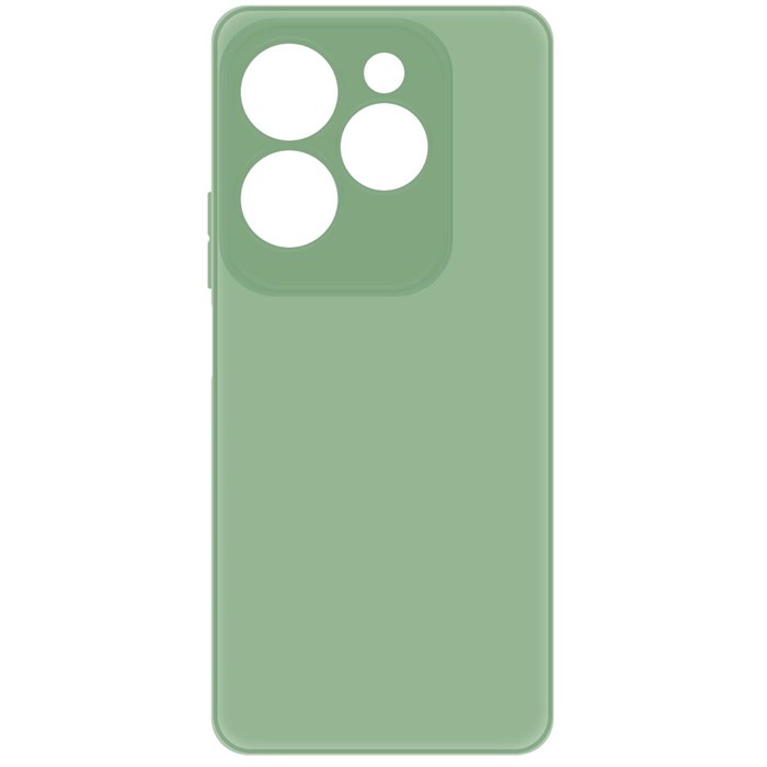 Чехол-накладка Krutoff Silicone Case для INFINIX Hot 40/ 40 Pro зелёный - фото 1002553