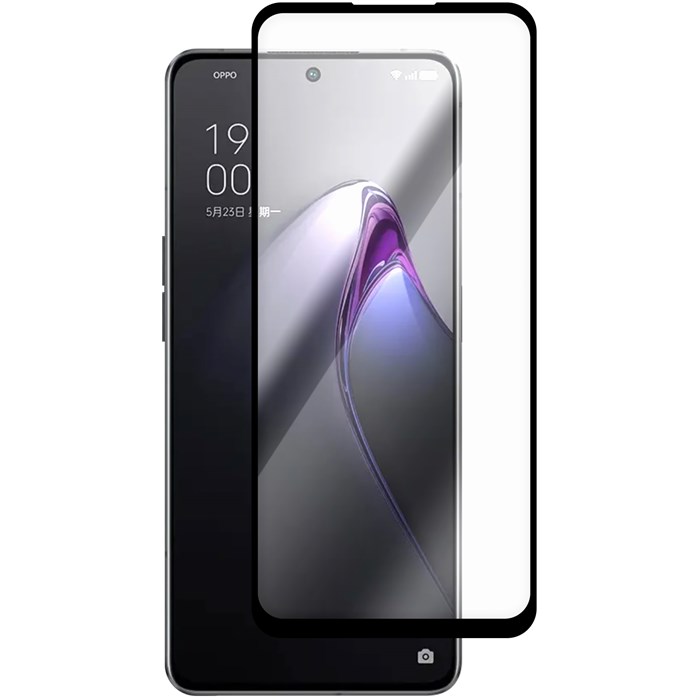 Стекло защитное Full Glue Premium Krutoff для OPPO Reno 8 Pro+ черное - фото 1008244