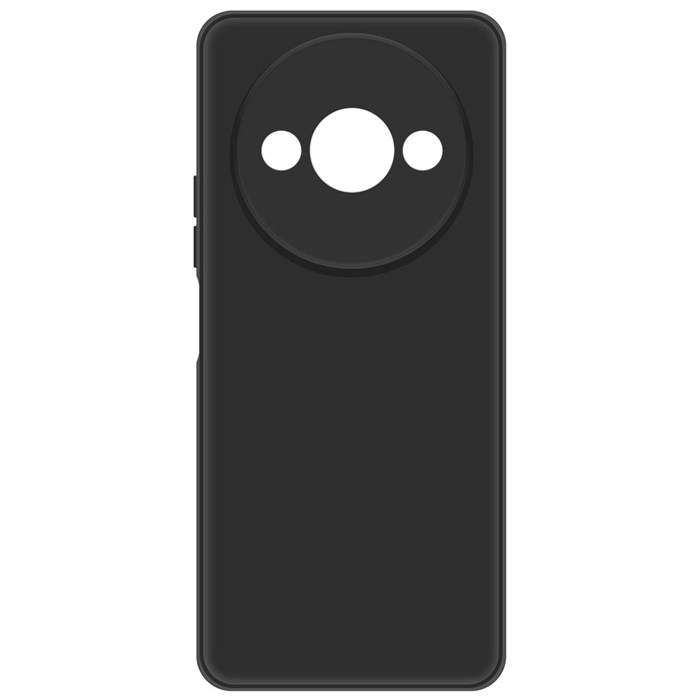 Чехол-накладка Krutoff Silicone Case для Xiaomi Redmi A3 черный - фото 1008704