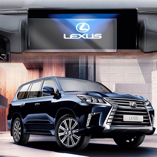 Защитное гибридное стекло Krutoff для экрана мультимедии Lexus LX III Рестайлинг 2 2015 - 2022 - фото 309989