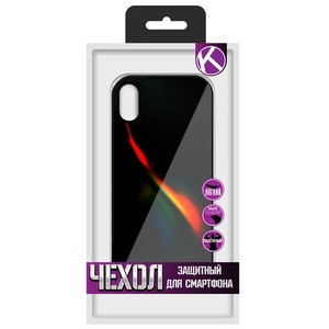 Чехол защитный Krutoff "ЭКРАН стекло" для iPhone XS Max (15478) - фото 35471