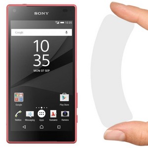 Стекло защитное гибридное Krutoff для Sony Xperia Z5 Сompact - фото 40651