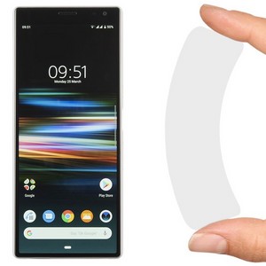 Стекло защитное гибридное Krutoff для Sony Xperia 10 Plus - фото 40771