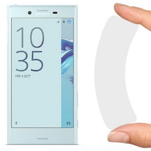 Стекло защитное гибридное Krutoff для Sony Xperia X Compact - фото 40780