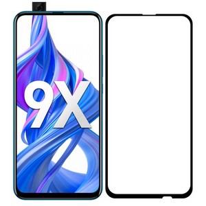 Стекло защитное Full Glue Premium Krutoff для Huawei Y9 Prime 2019/P Smart Z/Honor 9X/9X PRO черное - фото 43568