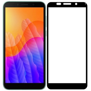 Стекло защитное Full Glue Premium Krutoff для Huawei Y5p черное - фото 46568