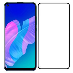 Стекло защитное Full Glue Premium Krutoff для Huawei P40 черное - фото 62414