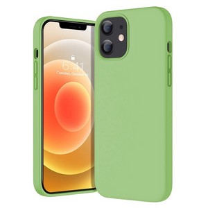 Чехол-накладка Krutoff Silicone Case для iPhone 12 mini (mint) 1 - фото 47421