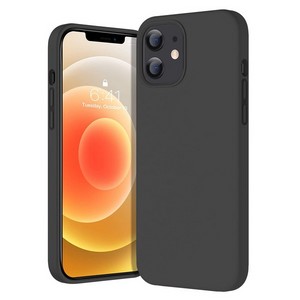 Чехол-накладка Krutoff Silicone Case для iPhone 12 mini (black) 18 - фото 47445