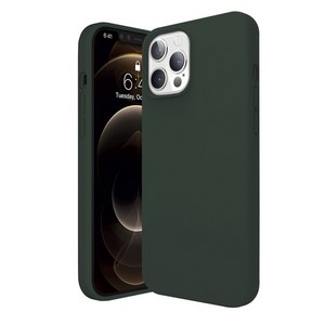 Чехол-накладка Krutoff Silicone Case для iPhone 12 Pro Max (dark olive) 62 - фото 47897