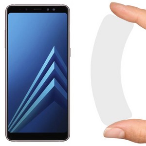 Стекло защитное гибридное Krutoff для Samsung Galaxy A8 (2018) - фото 47929