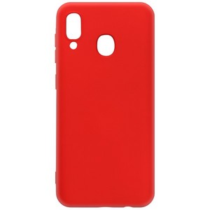 Чехол-накладка Krutoff Silicone Case для Samsung Galaxy A20/ A30 (A205/A305) красный - фото 50223