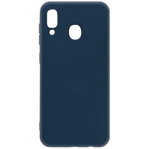 Чехол-накладка Krutoff Silicone Case для Samsung Galaxy A20/A30 (A205/A305) синий - фото 50230