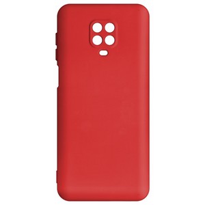 Чехол-накладка Krutoff Silicone Case для Xiaomi Redmi Note 9 Pro/ 9S (красный) - фото 50348