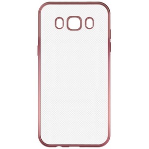 Накладка силиконовая с рамкой Krutoff для Samsung Galaxy J5 2016 (J510) rose gold - фото 56050