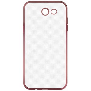 Накладка силиконовая с рамкой Krutoff для Samsung Galaxy J3 2016 (J320) rose gold - фото 56065