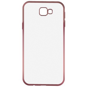 Накладка силиконовая с рамкой Krutoff для Samsung Galaxy J7 Prime (G610) rose gold - фото 56110