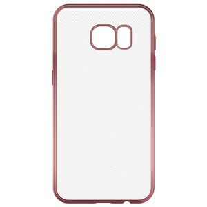 Накладка силиконовая с рамкой Krutoff для Samsung Galaxy S7 edge (G935) rose gold - фото 56134