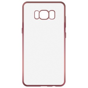 Накладка силиконовая с рамкой Krutoff для Samsung Galaxy S8+ (G955) rose gold - фото 56169