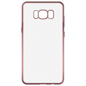 Накладка силиконовая с рамкой Krutoff для Samsung Galaxy S8 (G950) rose gold - фото 56154