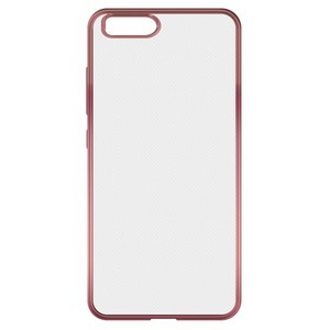 Накладка силиконовая с рамкой Krutoff для Xiaomi Mi 6 (rose gold) - фото 56324