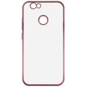 Накладка силиконовая с рамкой Krutoff для Huawei Nova (rose gold) - фото 56389