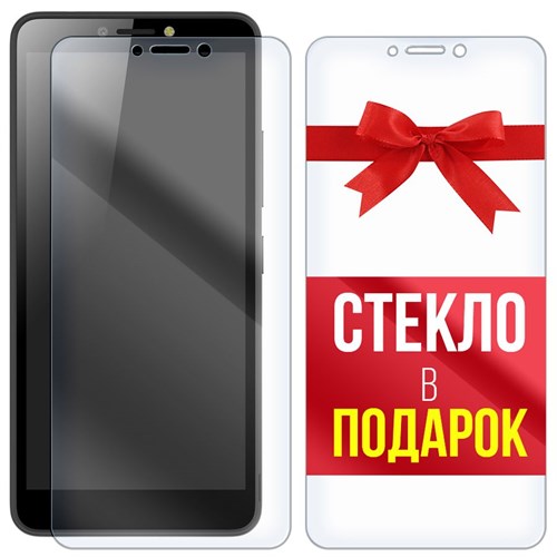 Комплект из 2-x защитных гибридных стекл Krutoff для ITEL P13 - фото 427972