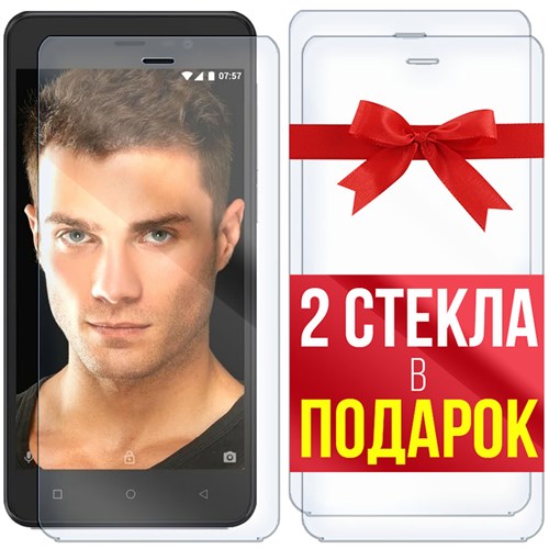 Комплект из 3-x защитных гибридных стекл Krutoff для INOI 2 2021 - фото 455029