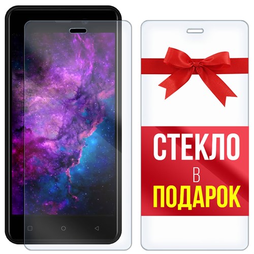 Комплект из 2-x защитных гибридных стекл Krutoff для INOI 2 2019 - фото 456305