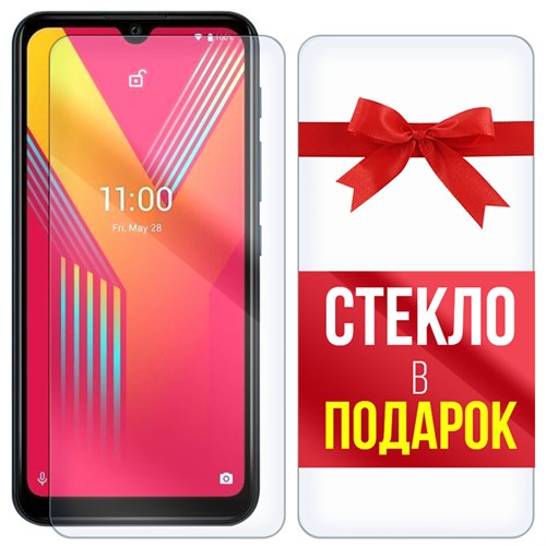 Комплект из 2-x защитных гибридных стекл Krutoff для Wiko Y62 Plus - фото 456373