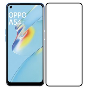 Стекло защитное Full Glue Premium Krutoff для OPPO A54/A54 5G черное - фото 62624