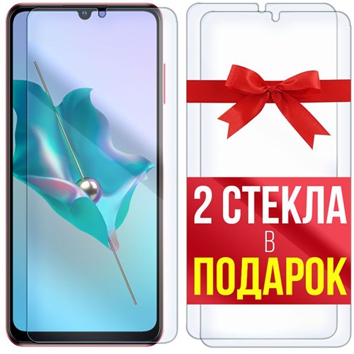 Комплект из 3-x защитных гибридных стекл Krutoff ZTE Blade V40 Vita - фото 474767