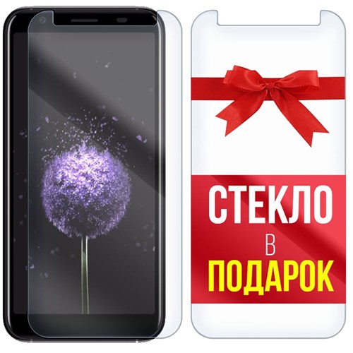 Комплект из 2-x защитных гибридных стекл Krutoff для Doogee X55 - фото 492964