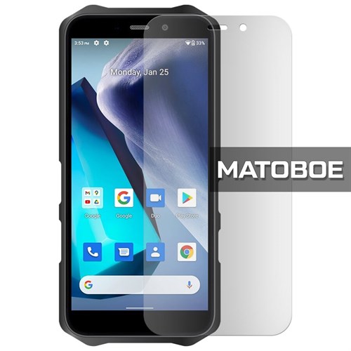 Стекло защитное гибридное МАТОВОЕ Krutoff для Oukitel WP12 - фото 493698