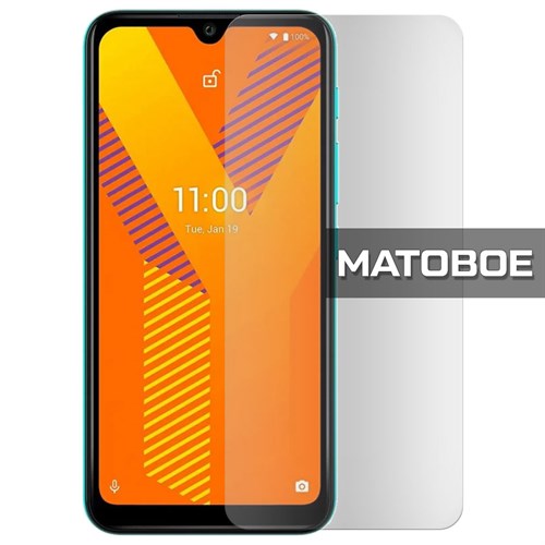 Стекло защитное гибридное МАТОВОЕ Krutoff для Wiko Y62 - фото 493744