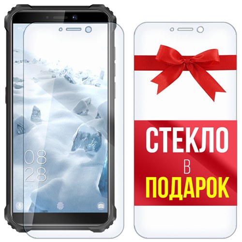 Комплект из 2-x защитных гибридных стекл Krutoff для Oukitel WP5 - фото 512419