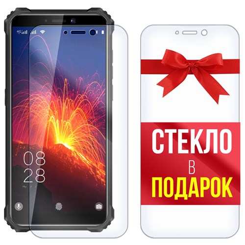 Комплект из 2-x защитных гибридных стекл Krutoff для Oukitel WP5 Pro - фото 512421