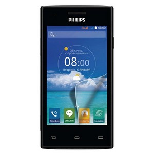 Стекло защитное гибридное Krutoff для Philips S309 - фото 70622