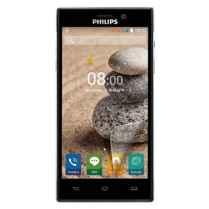 Стекло защитное гибридное Krutoff для Philips Xenium V787 - фото 70664