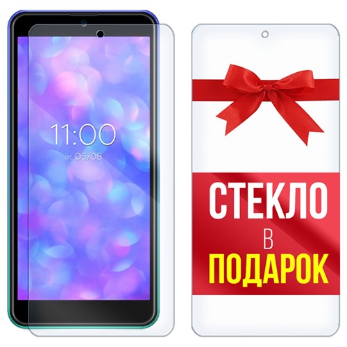 Комплект из 2-x защитных гибридных стекл Krutoff для BQ 5565L Fest - фото 517742