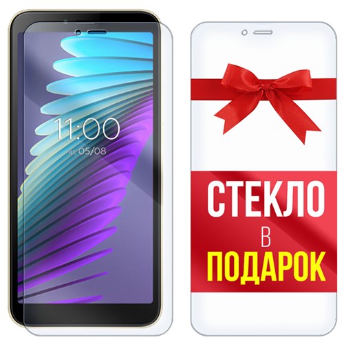 Комплект из 2-x защитных гибридных стекл Krutoff для BQ 5765L Clever - фото 517744