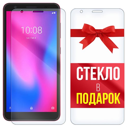 Комплект из 2-x защитных гибридных стекл Krutoff ZTE Blade A3 2020 - фото 517856