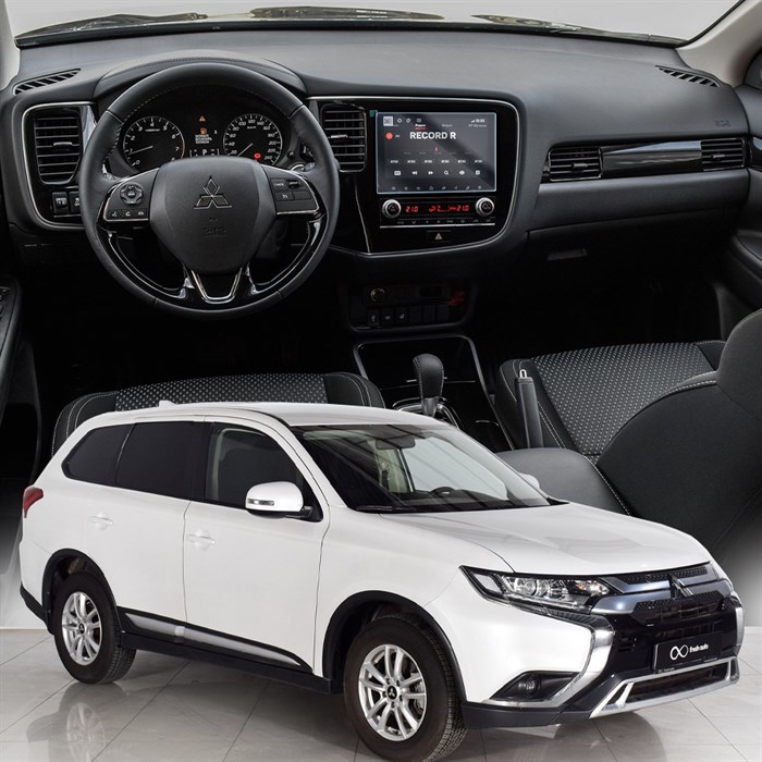 Защитное гибридное стекло Krutoff для экрана мультимедии Mitsubishi Outlander III рестайлинг 2018 - 2022 - фото 638627