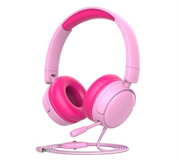 Наушники Gorsun GS-A62 с микрофоном и регулятором громкости (pink) - фото 72177