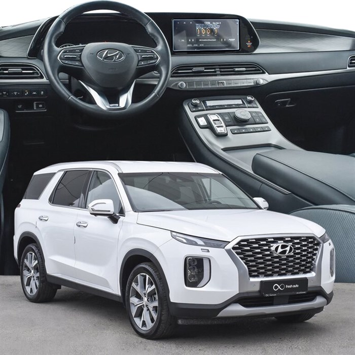 Защитное гибридное стекло Krutoff для экрана мультимедии Hyundai Palisade 2020 - фото 747250