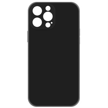 Чехол-накладка Krutoff Silicone Case для iPhone 13 Pro Max (black) - фото 79685