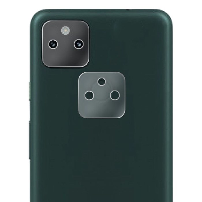 Стекло защитное гибридное МАТОВОЕ Krutoff для камеры Google Pixel 5a 5G 2021 (2 шт.) - фото 844027