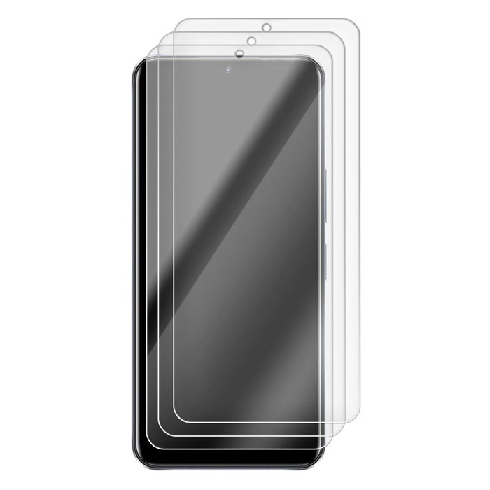Комплект из 3-х защитных гибридных стекл Krutoff для INFINIX Note 11 NFC - фото 853438