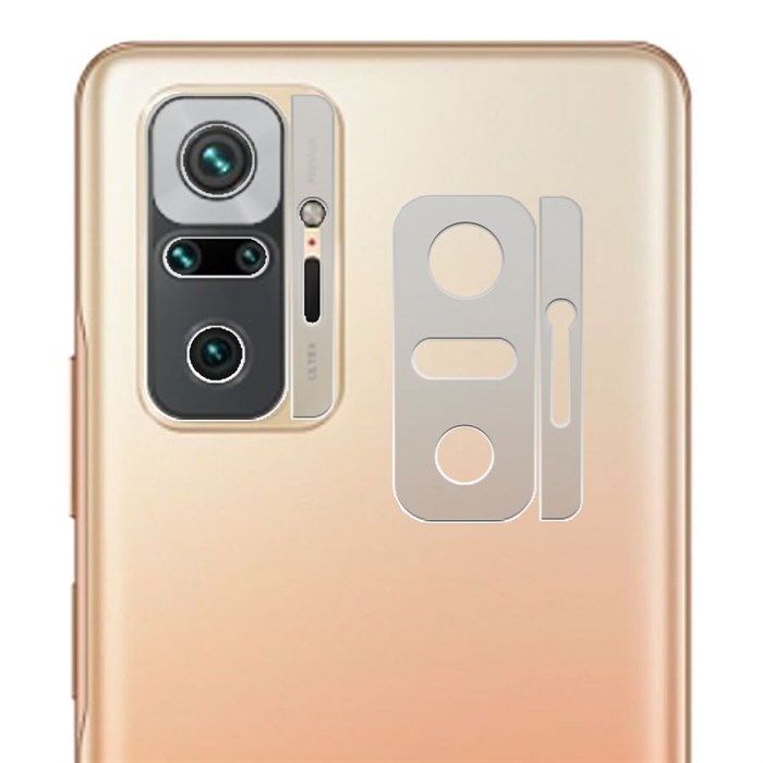 Стекло защитное гибридное МАТОВОЕ Krutoff для камеры Xiaomi Redmi Note 10 Pro (2 шт.) - фото 854108