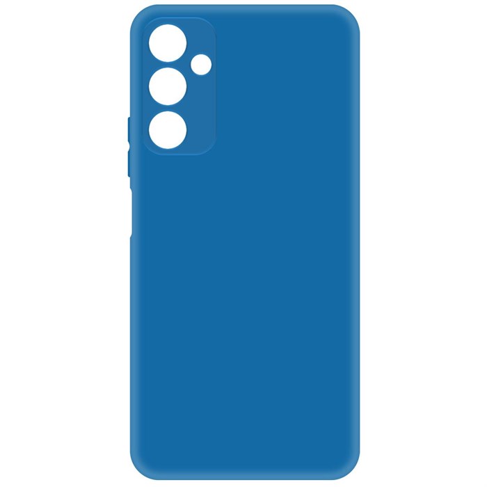Чехол-накладка Krutoff Silicone Case для Samsung Galaxy A34 5G (A346) синий - фото 871888